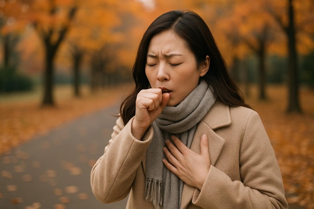 咳が止まらないのは「秋のぜんそく」？乾燥する季節に肺を潤す食材と生活習慣