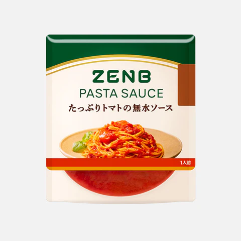 ゼンブパスタソース　ZENB PASTA SAUCE　たっぷりトマトの無水 パスタソース / 低糖質パスタソース