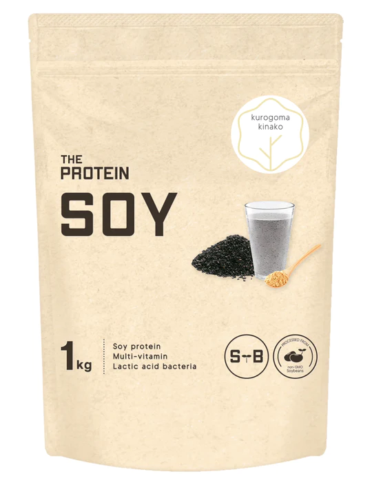 THE PROTEIN ザプロ プロテイン ソイプロテイン 1kg 黒ごまきなこ風味