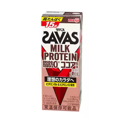 ザバス　SAVAS　MILK PROTEIN 脂肪0 ココア風味 200ml ミルク プロテイン