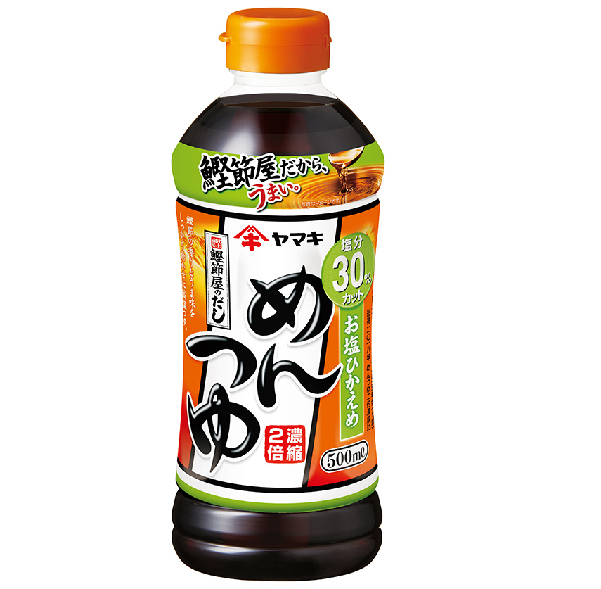 ヤマキ　お塩ひかえめめんつゆ 500ml