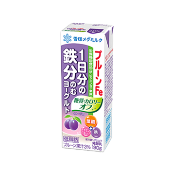 プルーンFe 1日分の鉄分 のむヨーグルト 糖質・カロリーオフ
