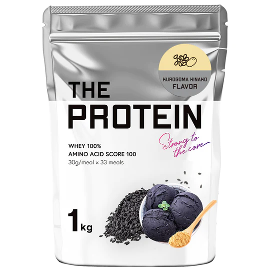 THE PROTEIN ザプロ プロテイン ホエイプロテイン 1kg 黒ごまきなこ風味