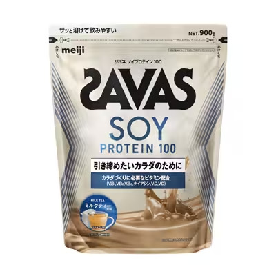 ザバス　SAVAS　ソイプロテイン100 ミルクティー風味 900g