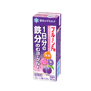 プルーンFe 1日分の鉄分 のむヨーグルト
