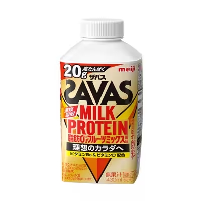 ザバス　SAVAS　MILK PROTEIN 脂肪0 フルーツミックス風味 430ml ミルク プロテイン