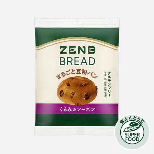 ゼンブブレッド　ZENB BREAD　くるみ&レーズン / まるごと豆粉パン