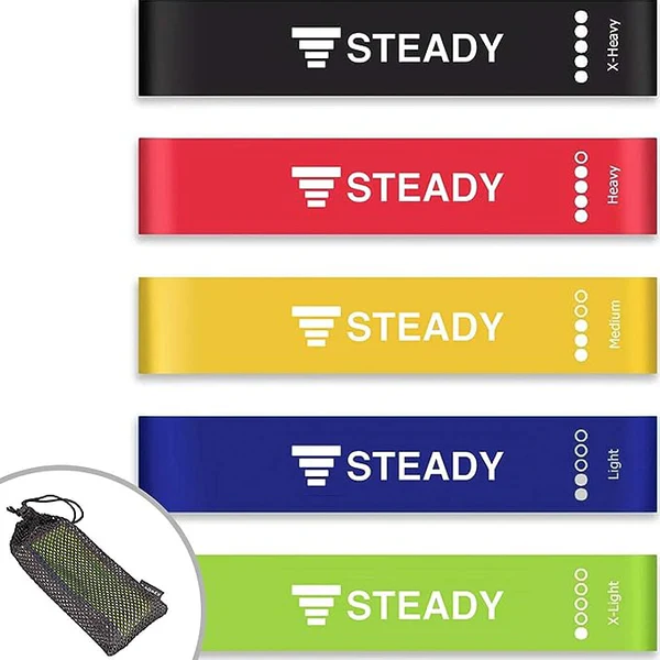 STEADY　ゴムバンド 強度別5本セット