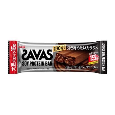 ザバス　SAVAS　ソイプロテインバー ビターチョコ味 44g